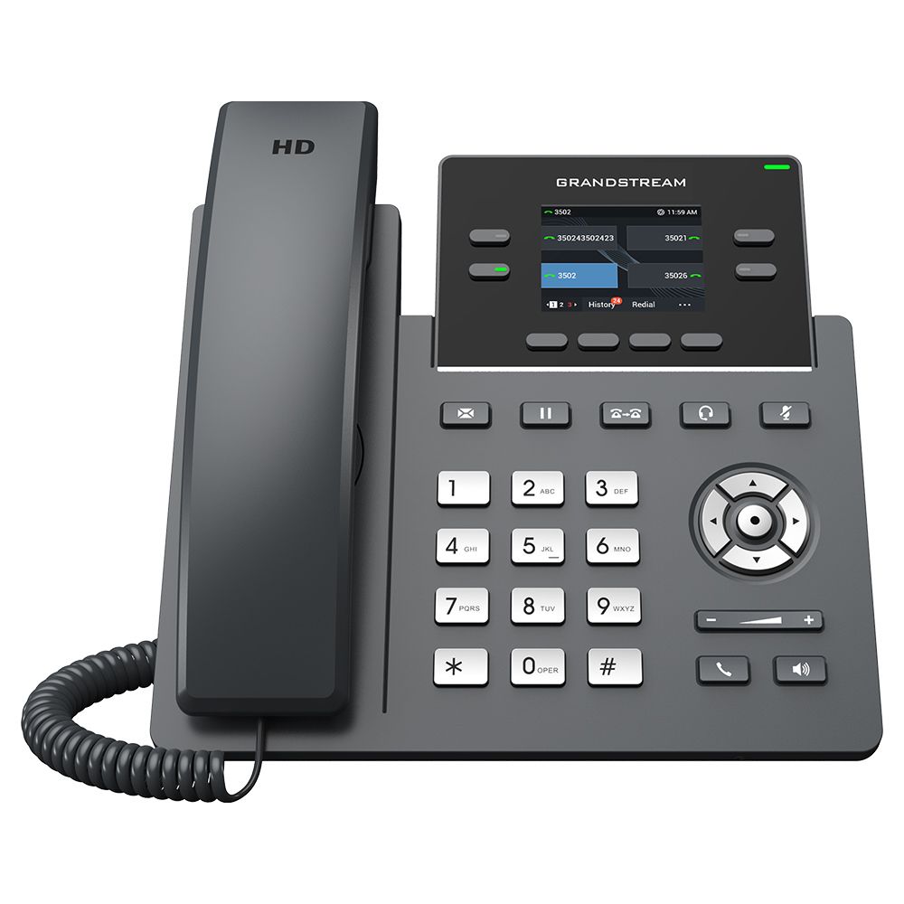 .Supports 2 SIP accounts and 4 multi-purpose line keys
.Swappable faceplate to allow for easy logo customization
.HD audio supporting all major codecs, including wideband codecs G.722 and OpusUp to 16 digital BLF Keys
.Enterprise-level protection including secure boot, dual firmware images, and encrypted data storage
.Dual switched auto-sensing 10/100/1000 Mbps Gigabit Ethernet ports with integrated PoE