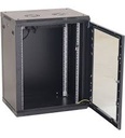 BNET WALL CABINET 4U 600X450 WITH 1 FAN, BLACK 9005