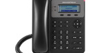 1 SIP account, 2 line keys, 3-way conferencing, 3 XML
programmable context-sensitive soft keys Dual-switched 10/100 mbps ports
EHS support for Plantronics headsets Up to 1000 contacts
Call history up to 200 records
Integrated PoE (on GXP1615)