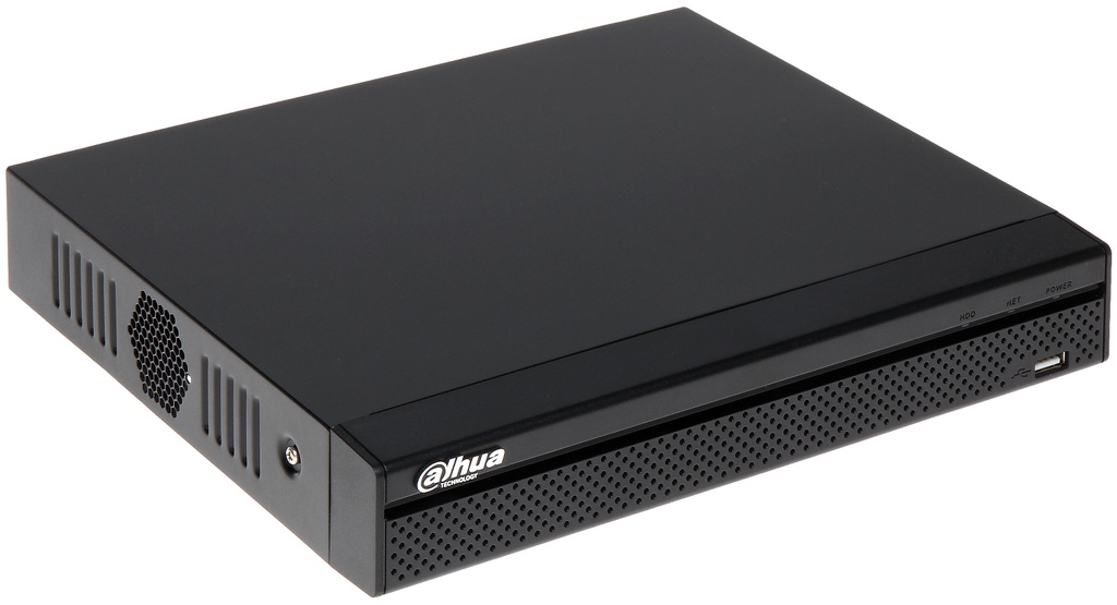 16 CH Compact 1U 8PoE 4K&H.265 Lite NVR, Max 80Mbps Incoming Bandwidth, Up to 8MP Resolution for Preview and Playback, Support IPC UPnP, 8PoE ports