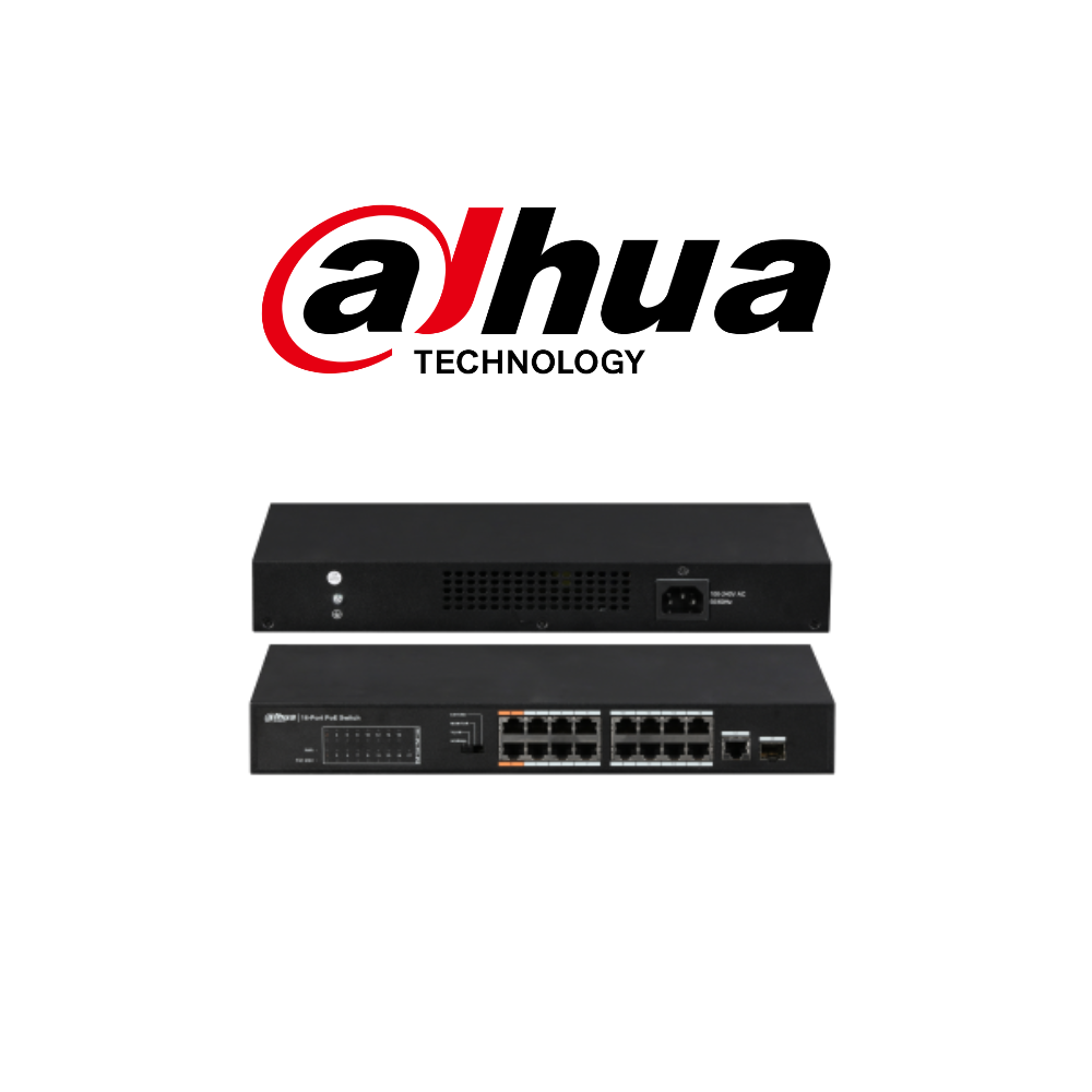 16-Port FE PoE+ 1-Port Gigabit Combo PoE Switch,  4K entry MAC address table, PoE Power 135W,  Supports Store-and-Forward