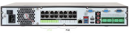 16CH 1U 16PoE 4K&H.265 Pro NVR, Smart H.265+/H.265/Smart H.264+/H.264, Up to 12MP Resolution for Preview and Playback,  All PoE ports support ePoE & EoC, Face detection, people counting, Missing abandon