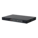 24-Port PoE Gigabit Managed Switch,  Support IEEE802.3af, IEEE802.3at standard,  Support IPv4/IPv6, and DHCP, Support Hi-PoE 60W , Total PoE Power 360W