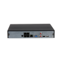4 CH - NVR 80Mbps input bandwidth, 2CH 8MP/8ch 1080P decoding, 3ch@5MP playback, 1HDD, 1 VGA&1 HDMI, 1 RJ45(100M), 4PoE, 2 USB2.0, support IPC UPnP, 4PoE ports, People Counting, Instrusion