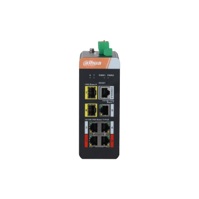 7-port Gigabit Industrial Switch with 4-port PoE (Managed) 250 m long-distance PoE transmission PoE Watchdog.