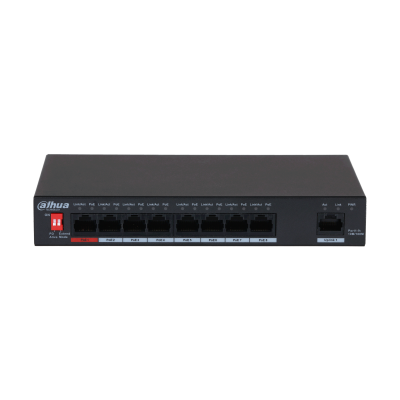 8-Port Fast Ethernet PoE Switch, Supports IEEE802.3, IEEE802.3u and IEEE802.3X standards, Support PoE, PoE+, Hi-PoE
