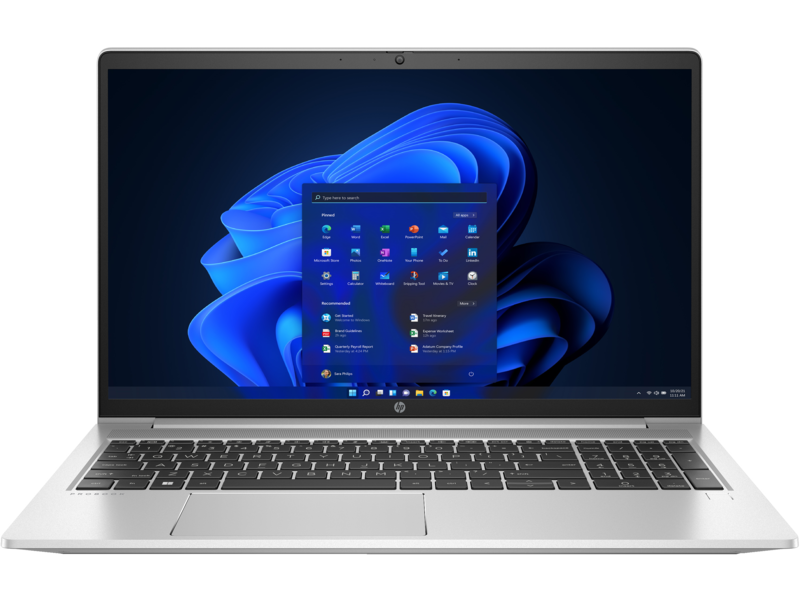 UMA i5-1235U 450 G9 / 15.6 FHD AG UWVA 250 HD NarrowBezel bent / 8GB 1D DDR4 3200 / 512GB PCIe NVMe Value / DOS / 1yw / Dual AryMicUSB2 WFOVCamera / Clickpad with numeric keypad 
