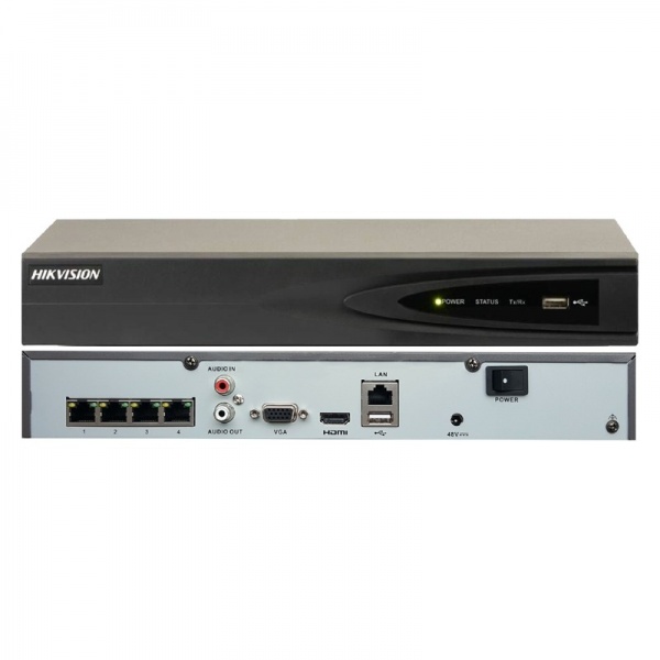  4Ch Embedded Plug & Play 4K NVR with PoE-4 Ports