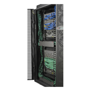  APC NetShelter SX, Networking Rack Enclosure, 42U, Black, 1991H x 750W x 1070D mm with Casters, Feet, Vertical Cable Managers, Side Panels