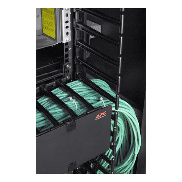  APC NetShelter SX, Networking Rack Enclosure, 42U, Black, 1991H x 750W x 1070D mm with Casters, Feet, Vertical Cable Managers, Side Panels