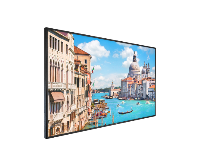 43" 4K, HDMI*2, VGA*1, USB2.0, USB3.0, build-in speaker, view angle 178°/178°, plastic casing, VESA, 7*24h