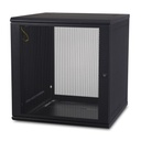 APC NetShelter 12U Wallmount Rack Cabinet Single Hinged Server Depth Unassembled