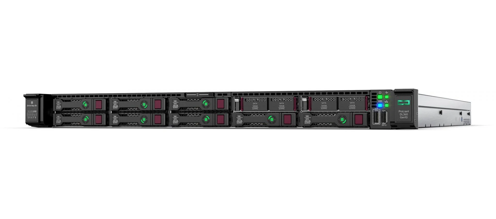 [P19774-B21] HPE ProLiant DL360 Gen10 Intel Xeon-S 4208 8-Core (2.10GHz 11MB) 16GB (1 x 16GB) PC4-2933Y-R RDIMM 8 x Hot Plug 2.5in Small Form Factor Smart Carrier Smart Array P408i-a NC 500W 3yr Next Business Day Warranty