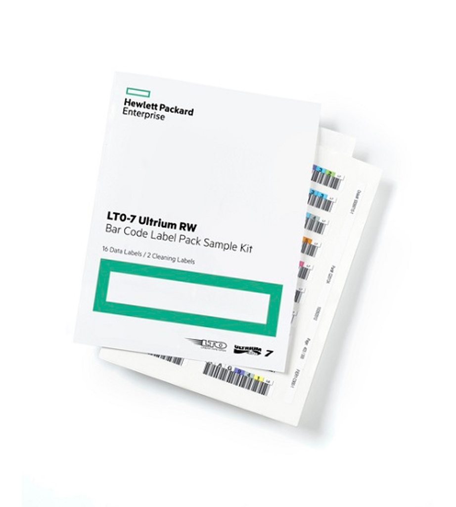 HPE LTO-7 Ultrium RW Bar Code Label Pack 100 Labels in 1 pack 