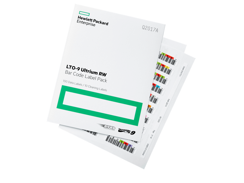 HPE LTO-9 RW Bar Code Label Pack 100 Labels in 1 pack 
