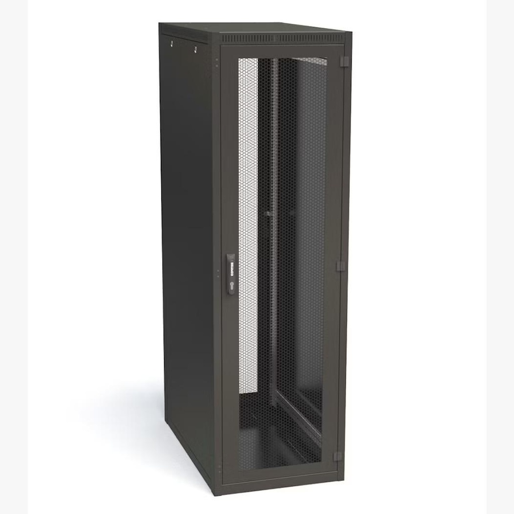 42U Floor standing cabinet 800 x 1000mm with accessories (4Fans,2x6way PDU & 2pcs vertical cable manager2pcs Shelves) -Datwyler.