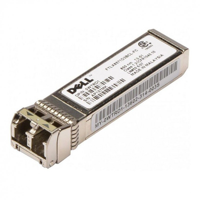 Dell Networking Transceiver SFP+ 10GbE SR 850nm Wavelength 300m Reach - Kit