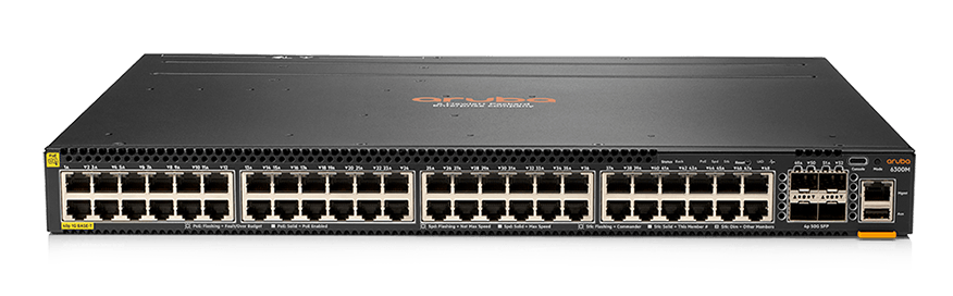 HPE Aruba Networking CX 6300M 48-port 1GbE and 4-port SFP56 Switch 