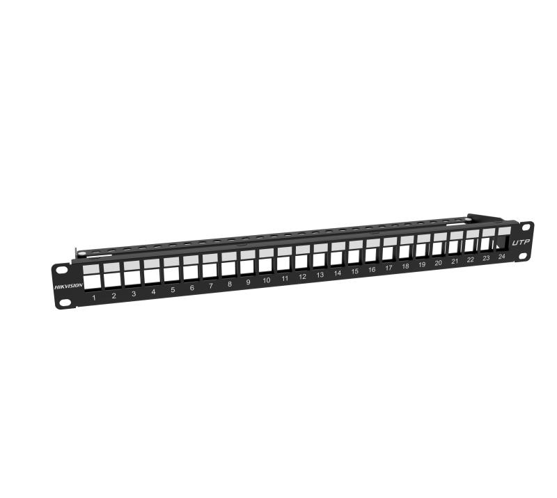 Unsheilded 24-port Blanck Patch Panel, 1U