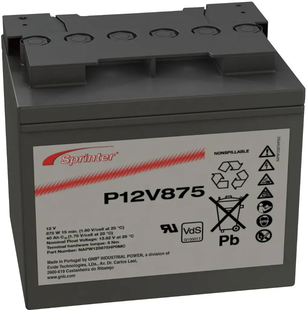  P12V875 Exide 12V VRLA Battery