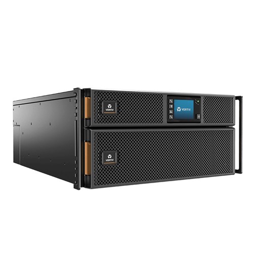 Vertiv Liebert GXT5 1ph UPS, 5kVA, input plug - hardwired, 5U, output – 230V, hardwired, output socket groups (6)C13 & (2)C19, rackmount kit, RDU101 Communications Card, 3-year warranty