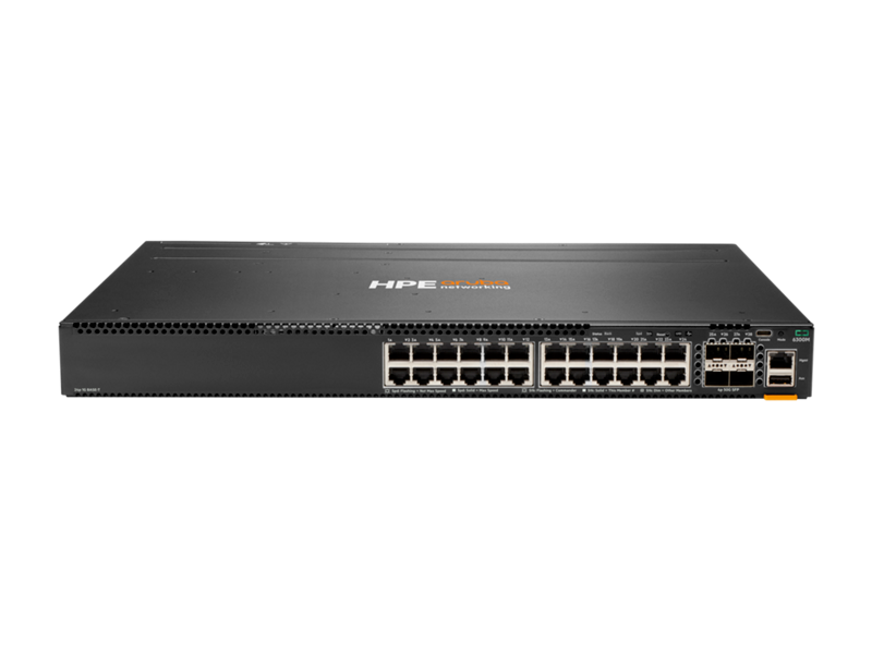 HPE Aruba Networking CX 6300M 24-port 1GbE and 4-port SFP56 Switch