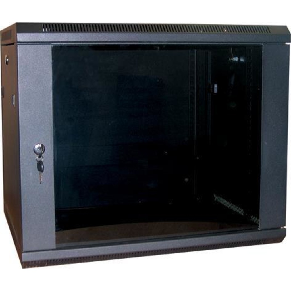 EXCEL 18U 600MM WIDE 800 DEEP WALL BOX
 FLAT PACK BLACK