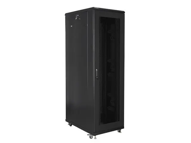 FINOSEL, Cabinet, 42U FS 4xfans, Vertical organizer, wheels, FD Glass and Rear Double Doors 800x1000