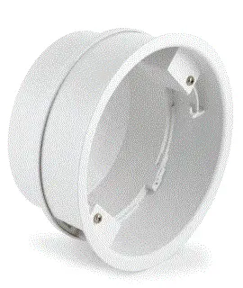 LC1-CBB Back box for LC1 speaker Back box for mounting onto the LC1-CMR, fully protects the LC1 loudspeaker from dust and dripping water, makes the unit vermin proof and prevents sound traveling via the ceiling cavity to adjacent areas, EN54-24 certified, white RAL 9010. 