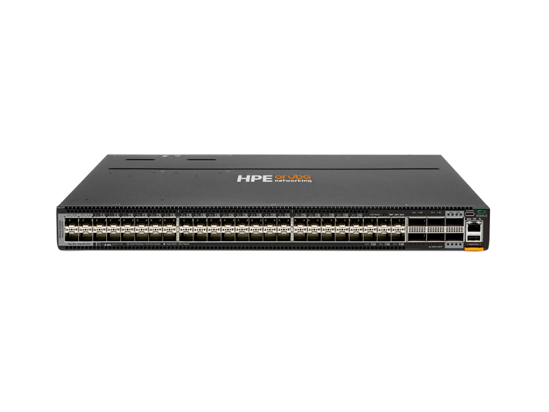 HPE Aruba Networking 8360-48Y6C v2 48p 25G SFP/SFP+/SFP28 4 Sec 6p 100G QSFP+/QSFP28 2 Sec Front-to-Back 5 Fans 2 AC Bundle 