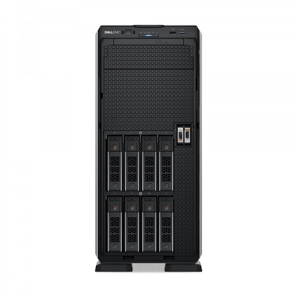PowerEdge T550, Chassis 8x3.5 SAS/SATA, Xeon Silver 4310, 16GB, 1x480 GB SATA RI, Sec. Bezel, PERC H755, iDRAC9 Ent 15G, 2x700W, 3YBasic