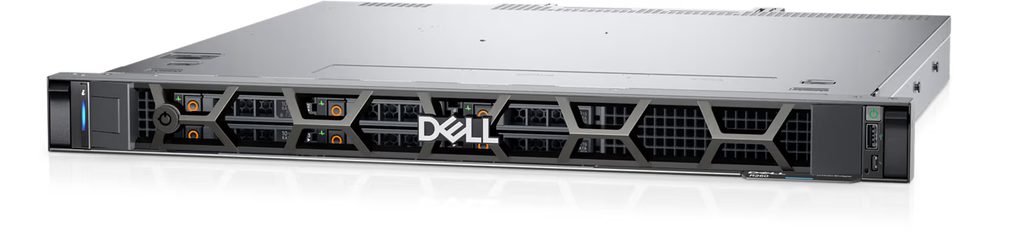 PowerEdge R760xs Server: Two Intel Xeon Silver 4514Y 2G, 16C/32T, 16GT/s, 30M Cache, Turbo, HT (150W) DDR5-4400  /3.5" Chassis with up to 8 Hard Drives / 2x16GB RDIMM, 5600MT/s, Single Rank / iDRAC9, Enterprise 16G / 1x480GB SSD SATA RI 6Gbps 512 2.5in Hot-plug AG Drive,3.5in HYB CARR /No DVD / PERC H755 SAS Front /  Broadcom 5720 Dual Port 1Gb On-Board LOM / No OCP / Dual, (1+1)RDNT, Hot-Plug PSU, 700W MM HLAC Titanium / ReadyRails Sliding Rails Without Cable Management Arm / 3Yr Pro support NBD