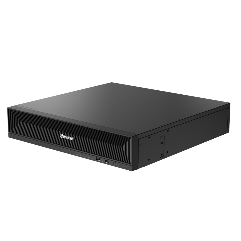 8K NVR (Intel based), No HDD, 64 channels, H265,H264, MJPEG, 8 SATA HDD bays (10TB max per HDD), ARB (Automatic Recovery Backup), 520 Mbps recording / up to 32 Mbps playback, Dual stream recording, WiseStream technology, HDMI/VGA dual display, max. resolution of 32MP recording/display and fisheye dewarping on web and CMS, web UI 2.0 (no plugins required), AI search (Wisenet AI cameras only), QR Code