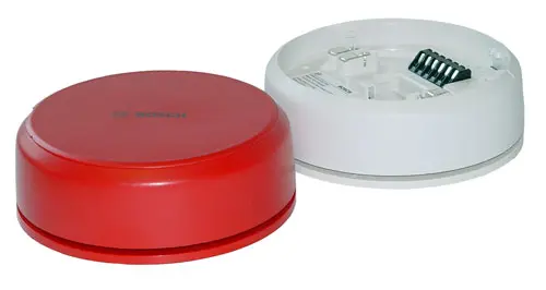 Signaling device, Addressable, Acoustic signaling, Base sounder, Indoor, Ceiling, Surface-
mount, Red