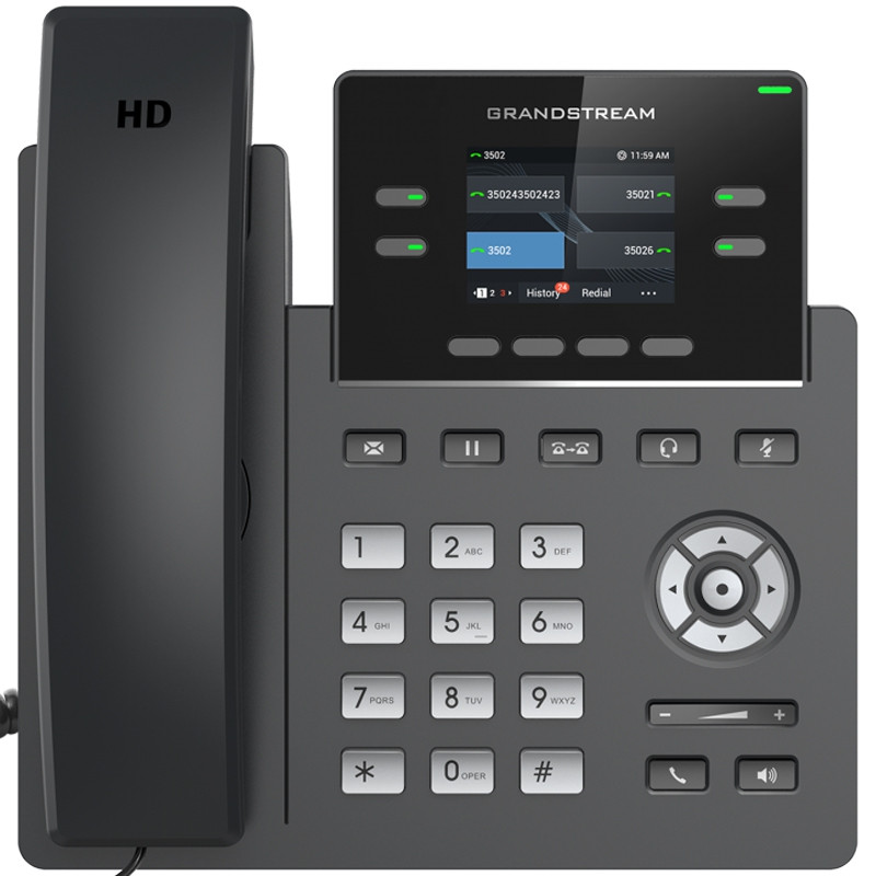 .Supports 2 SIP accounts and 4 multi-purpose line keys
.Swappable faceplate to allow for easy logo customization
.HD audio supporting all major codecs, including wideband codecs G.722 and OpusUp to 16 digital BLF Keys
.Enterprise-level protection including secure boot, dual firmware images, and encrypted data storage
.Dual switched auto-sensing 10/100/1000 Mbps Gigabit Ethernet ports with integrated PoE