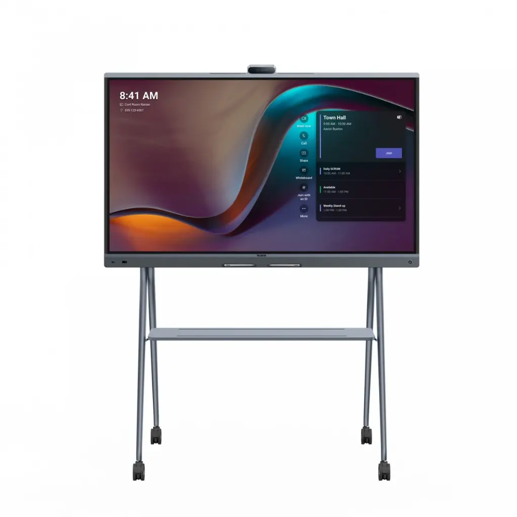 YeaLink 86-inch 4K all-in-one Collaboration Display• Supports Teams mode, Zoom mode, and General Mode (BYOD/H.323/SIP).• AC power cord and cables• 4× stylus pens • Includes a 2-year hardware warranty.