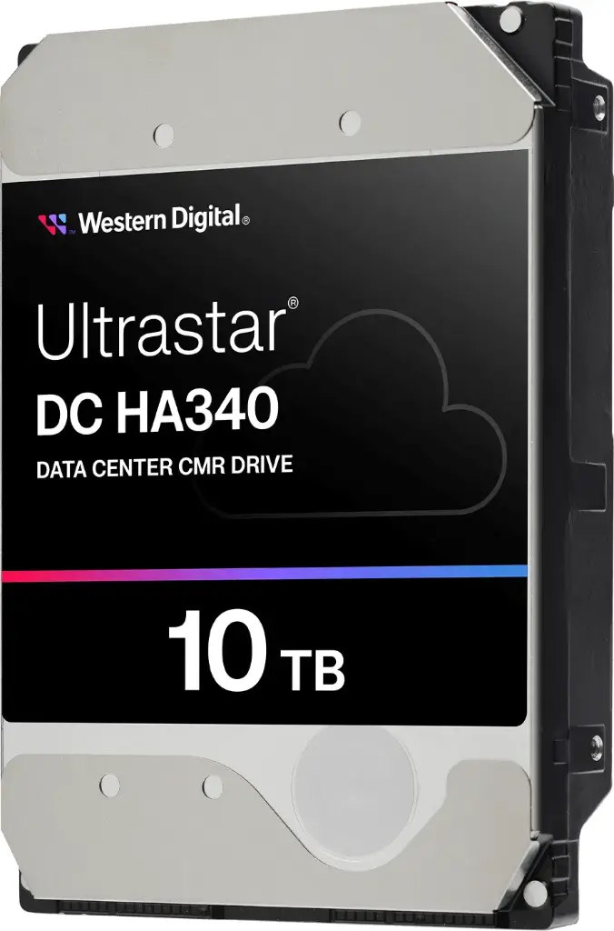 WD Ultrastar DC HA340 WUS721210BLE6L4 10 TB Hard Drive - 3.5" Internal - SATA - Conventional Magnetic Recording (CMR) Method - Data Center ?Device Supported - 7200rpm - 1 (0B47062