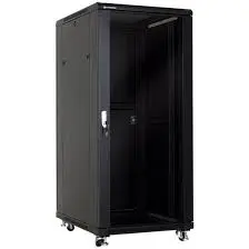 Datwyler 27U Floor standing cabinet 800 x 800mm with accessories (Fan,1x6way PDU & 2pcs vertical cable manager1pc shleve) P/N. 4000640 