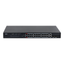 24-Port PoE Gigabit Managed Switch,  Support IEEE802.3af, IEEE802.3at standard,  Support IPv4/IPv6, and DHCP, Support Hi-PoE 60W , Total PoE Power 360W