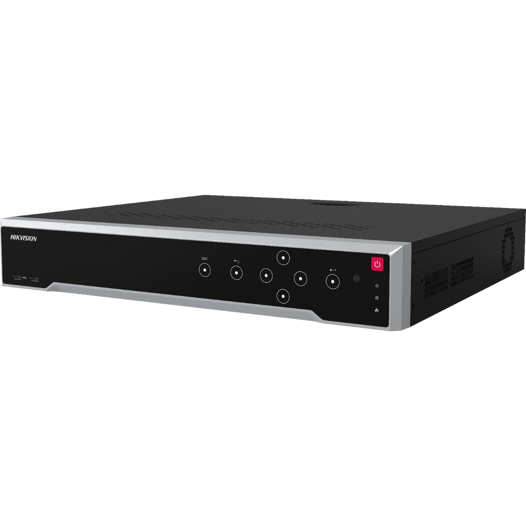 320Mbps Bit Rate Input Max(up to 32-ch IP video), 32x2MP decoding capability, 4 SATA Interfaces, 2 HDMI ouputs(up to 8K),1 eSATA,alarm I/O: 16/9, 1.5U case,19"