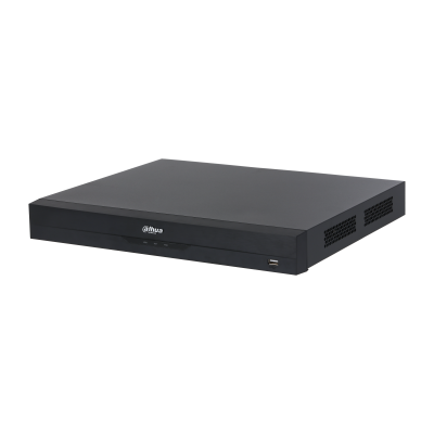 32Ch Penta-brid 4K-N/5MP iU wizsense DVR H.265+/H.265 dual stream video compression, 2 sata HDD support, max 32 channels IP cmera inputs, each channel up to 12MP, Max 128 Mbps incoming bandwith, Up to 32 video stream (analog channel)SMD plus lot & POS