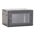 BNET WALL CABINET 4U 600X450 WITH 1 FAN, BLACK 9005