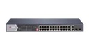 L2, Unmanaged, 24 Gigabit RJ45 PoE ports, 2 Gigabit RJ45, 2 Gigabit SFP uplink ports, 802.3af/at/bt, port 1-4 support Hi-PoE 90w, PoE power budget 370W, ports 21-24 support up to 300meter, 6KV surge protection, supports POE watchdog, port isolation