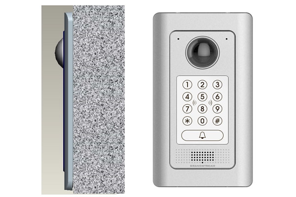 The In-Wall Mounting Kit is available for use with the GDS3710 IP Video Door Phone. This mounting kit allows the GDS3710 to be mounted flushed within a wall rather on the surface of the wall. It supports solid wall, stud and drywall (hollow wall) installation.