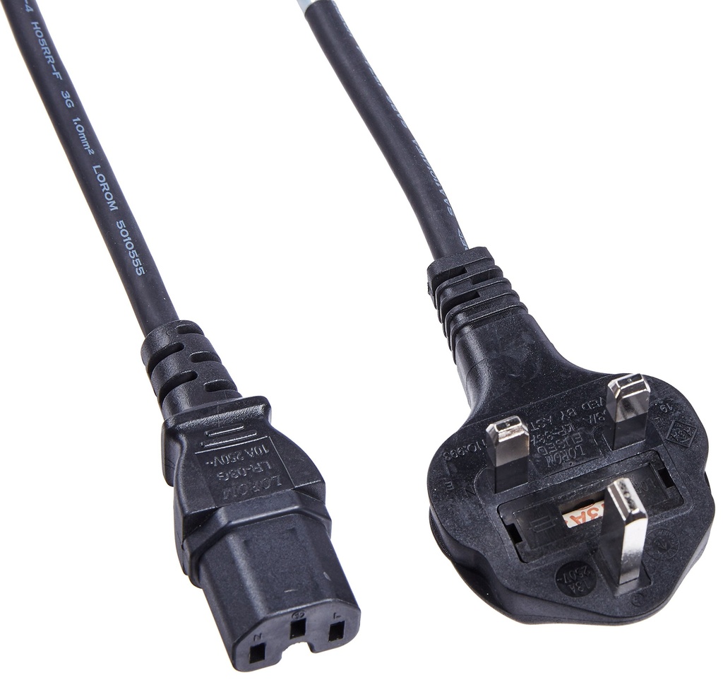 United Kingdom AC Type A Power Cable
