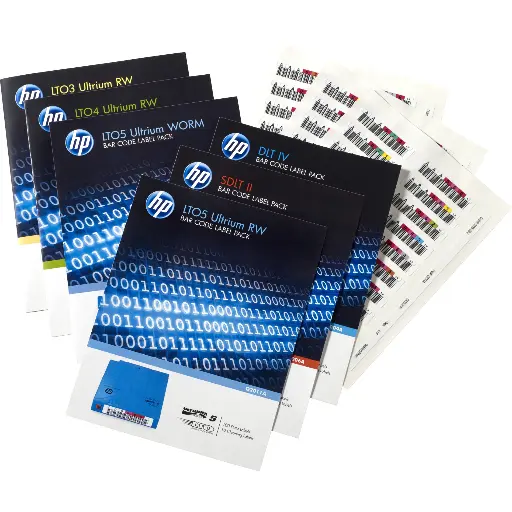 [Q2013A] HPE LTO-6 Ultrium RW Bar Code Label Pack 100 Labels pack