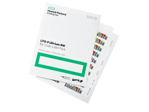 [Q2017A] HPE LTO-9 RW Bar Code Label Pack 100 Labels in 1 pack 