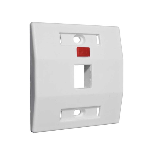 [XE005316874] FACE PLATE WHITE FOR 1 POR