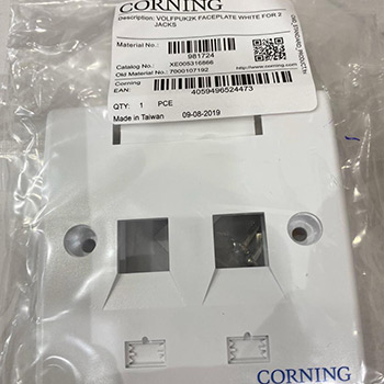 [XE005316866] FACE PLATE WHITE FOR 2 PORT