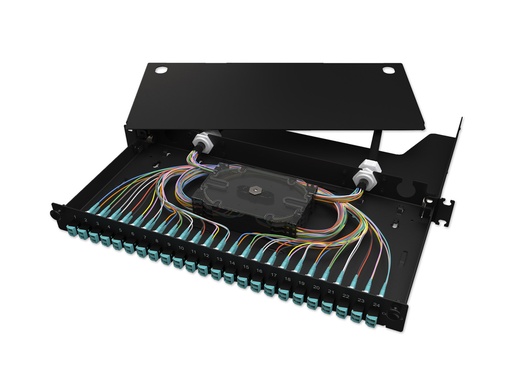 [LAN1-48D-PGTL-B] LANS CAPE FIBER PATCHPANEL HSG 24 LC DUPLEX MM